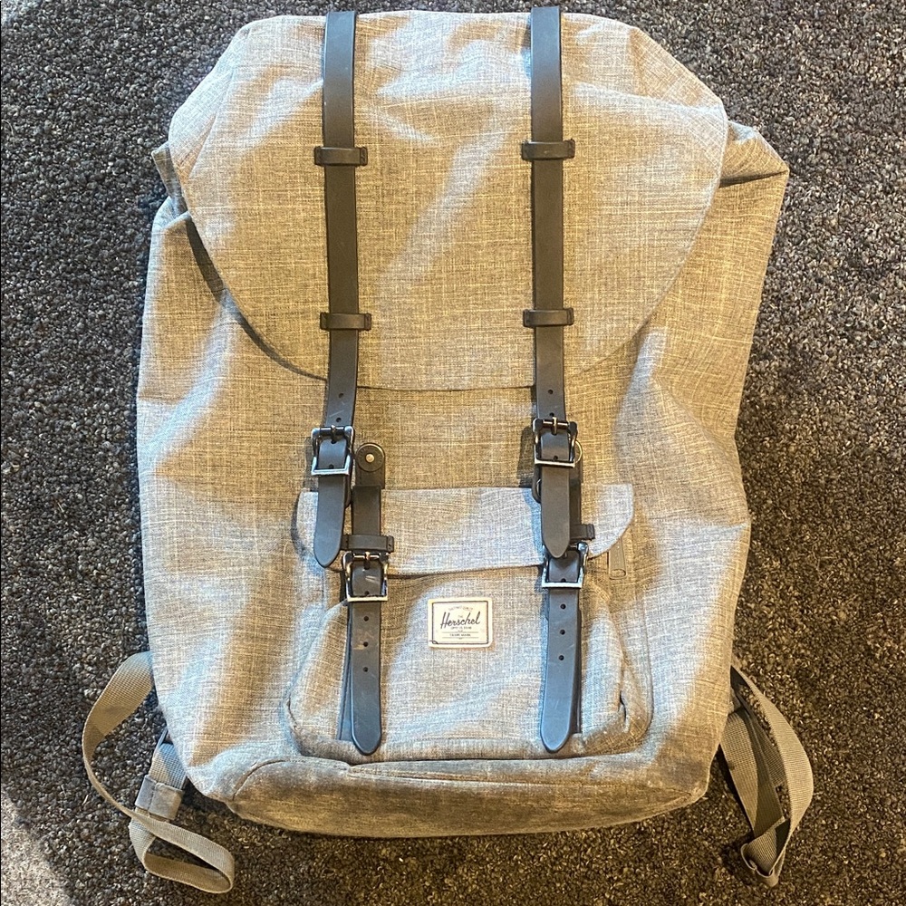 Herschel Supply Company Gray Backpack with Black Accents